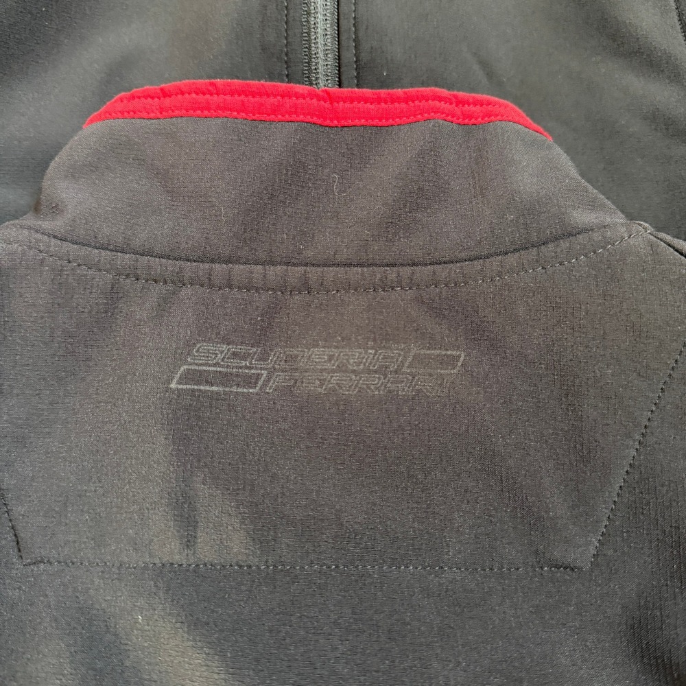 Vintage 2000s Ferrari Scuderia Full Zip Softshell Racing Jacket Black Grey M - Picture 3 of 6